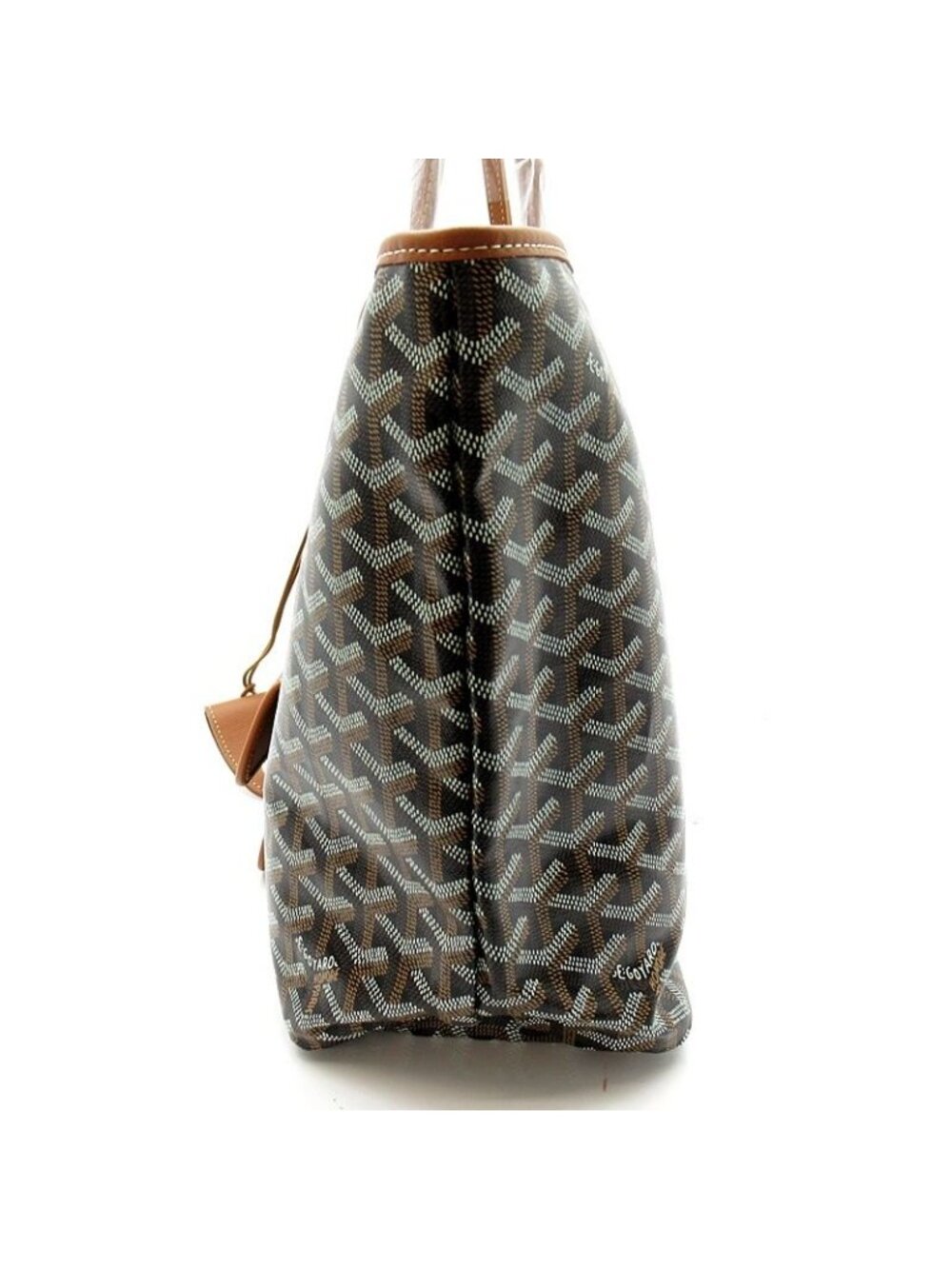 Goyard Saint Louis PM Leather Tote Bag Brown - Picture 3 of 8